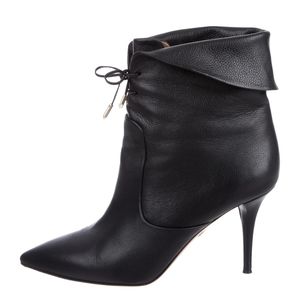 Aquazzura tribeca textured leather ankle boots